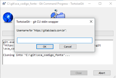 tortoisegit password
